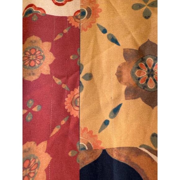 MISA Los Angeles Multicolored Eliza Patchwork Wrap Dress Size XL (READ) - Picture 12 of 15